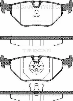 8110 11899 TRISCAN Комплект тормозных колодок, дисковый тормоз (фото 1)