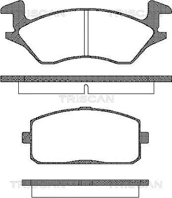 8110 13010 TRISCAN Комплект тормозных колодок, дисковый тормоз (фото 1)