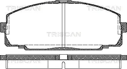 8110 13016 TRISCAN Комплект тормозных колодок, дисковый тормоз (фото 1)