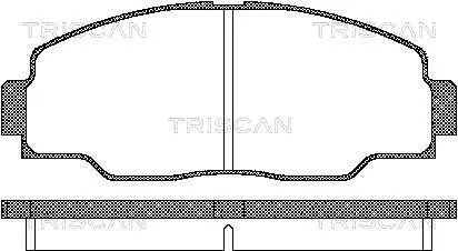 8110 13017 TRISCAN Комплект тормозных колодок, дисковый тормоз (фото 1)