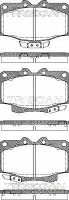 8110 13023 TRISCAN Комплект тормозных колодок, дисковый тормоз (фото 1)