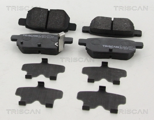 8110 13117 TRISCAN Комплект тормозных колодок, дисковый тормоз (фото 1)