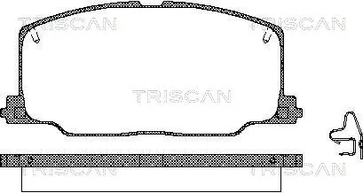 8110 13879 TRISCAN Комплект тормозных колодок, дисковый тормоз (фото 1)