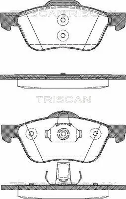 8110 14019 TRISCAN Комплект тормозных колодок, дисковый тормоз (фото 1)