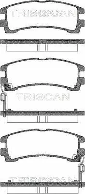 8110 14031 TRISCAN Комплект тормозных колодок, дисковый тормоз (фото 1)