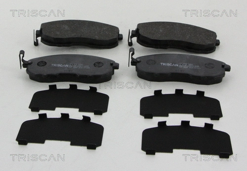 8110 14063 TRISCAN Комплект тормозных колодок, дисковый тормоз (фото 1)