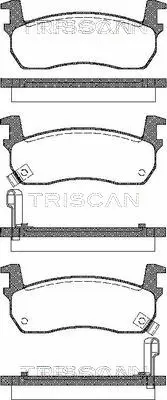 8110 14927 TRISCAN Комплект тормозных колодок, дисковый тормоз (фото 1)