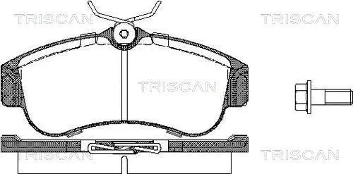 8110 14937 TRISCAN Комплект тормозных колодок, дисковый тормоз (фото 1)