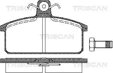 8110 15811 TRISCAN Комплект тормозных колодок, дисковый тормоз (фото 1)
