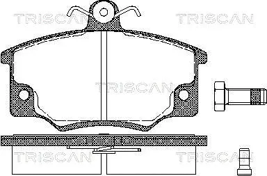 8110 15901 TRISCAN Комплект тормозных колодок, дисковый тормоз (фото 1)