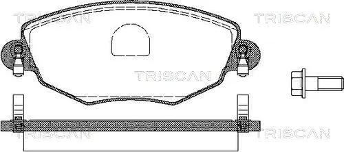 8110 16005 TRISCAN Комплект тормозных колодок, дисковый тормоз (фото 1)