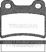 8110 16165 TRISCAN Комплект тормозных колодок, дисковый тормоз (фото 1)