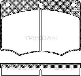8110 16839 TRISCAN Комплект тормозных колодок, дисковый тормоз (фото 1)