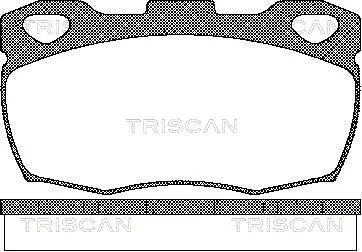 8110 17003 TRISCAN Комплект тормозных колодок, дисковый тормоз (фото 1)