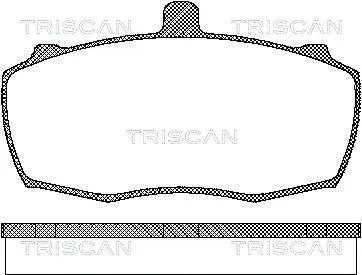 8110 17838 TRISCAN Комплект тормозных колодок, дисковый тормоз (фото 1)