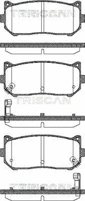 8110 18003 TRISCAN Комплект тормозных колодок, дисковый тормоз (фото 1)
