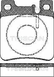 8110 23003 TRISCAN Комплект тормозных колодок, дисковый тормоз (фото 1)