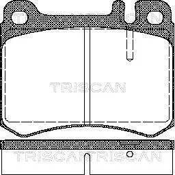 8110 23034 TRISCAN Комплект тормозных колодок, дисковый тормоз (фото 1)