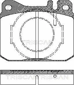 8110 23238 TRISCAN Комплект тормозных колодок, дисковый тормоз (фото 1)