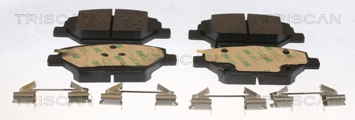 8110 24060 TRISCAN Комплект тормозных колодок, дисковый тормоз (фото 1)