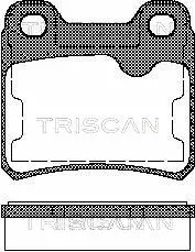 8110 24892 TRISCAN Комплект тормозных колодок, дисковый тормоз (фото 1)