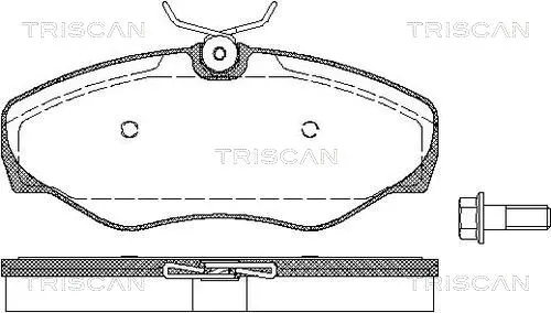 8110 25021 TRISCAN Комплект тормозных колодок, дисковый тормоз (фото 1)