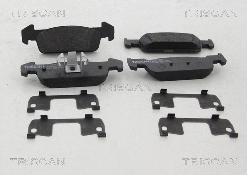 8110 25045 TRISCAN Комплект тормозных колодок, дисковый тормоз (фото 1)