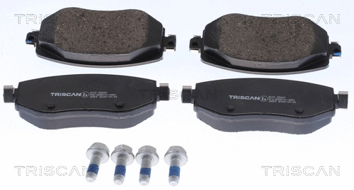 8110 25049 TRISCAN Комплект тормозных колодок, дисковый тормоз (фото 1)