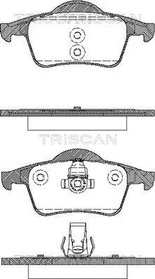 8110 27004 TRISCAN Комплект тормозных колодок, дисковый тормоз (фото 1)