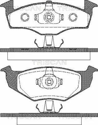 8110 29004 TRISCAN Комплект тормозных колодок, дисковый тормоз (фото 1)