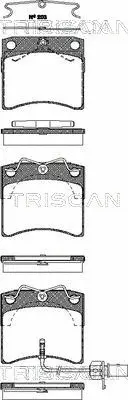 8110 29027 TRISCAN Комплект тормозных колодок, дисковый тормоз (фото 1)