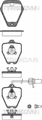 8110 29031 TRISCAN Комплект тормозных колодок, дисковый тормоз (фото 1)