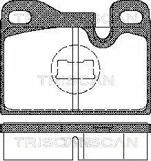 8110 29158 TRISCAN Комплект тормозных колодок, дисковый тормоз (фото 1)