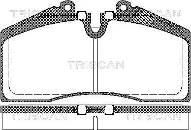 8110 29160 TRISCAN Комплект тормозных колодок, дисковый тормоз (фото 1)