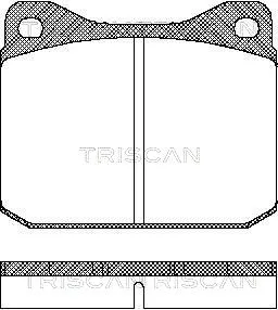 8110 29788 TRISCAN Комплект тормозных колодок, дисковый тормоз (фото 1)