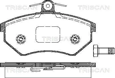 8110 29986 TRISCAN Комплект тормозных колодок, дисковый тормоз (фото 1)