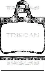 8110 38783 TRISCAN Комплект тормозных колодок, дисковый тормоз (фото 1)