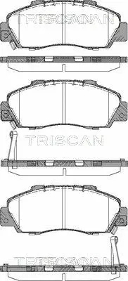 8110 40004 TRISCAN Комплект тормозных колодок, дисковый тормоз (фото 1)