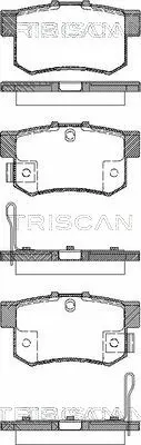 8110 40059 TRISCAN Комплект тормозных колодок, дисковый тормоз (фото 1)