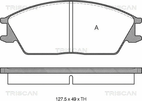 8110 40852 TRISCAN Комплект тормозных колодок, дисковый тормоз (фото 1)