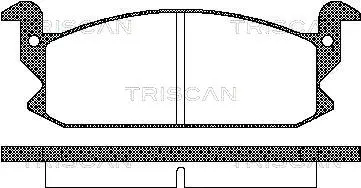 8110 41122 TRISCAN Комплект тормозных колодок, дисковый тормоз (фото 1)