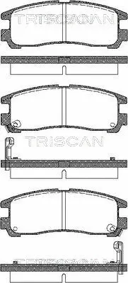 8110 42006 TRISCAN Комплект тормозных колодок, дисковый тормоз (фото 1)