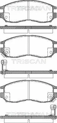 8110 42010 TRISCAN Комплект тормозных колодок, дисковый тормоз (фото 1)