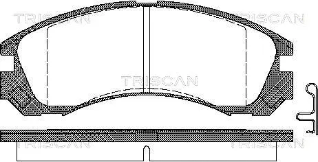 8110 42013 TRISCAN Комплект тормозных колодок, дисковый тормоз (фото 1)