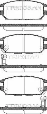 8110 42014 TRISCAN Комплект тормозных колодок, дисковый тормоз (фото 1)