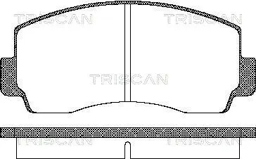 8110 42021 TRISCAN Комплект тормозных колодок, дисковый тормоз (фото 1)