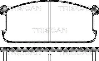 8110 42073 TRISCAN Комплект тормозных колодок, дисковый тормоз (фото 1)