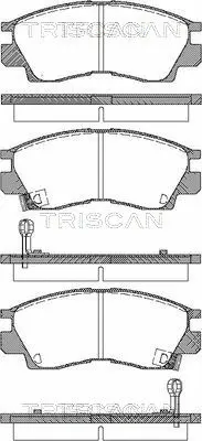 8110 42914 TRISCAN Комплект тормозных колодок, дисковый тормоз (фото 1)