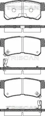 8110 43018 TRISCAN Комплект тормозных колодок, дисковый тормоз (фото 1)