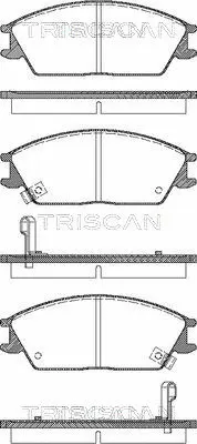 8110 43182 TRISCAN Комплект тормозных колодок, дисковый тормоз (фото 1)